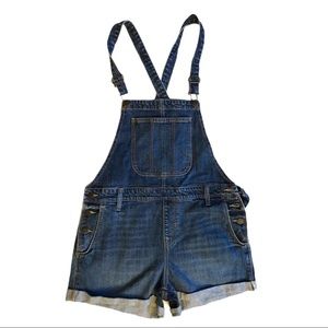 Old navy denim shortalls size medium